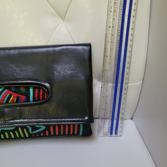 Vintage Kuna Mola Embroidered Clutch Handbag - Picture 6 of 8